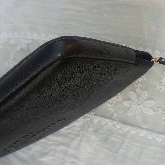 Kate Spade Laptop Pebbled Leather Padded Sleeve Black 15" x 10.5" - Picture 14 of 17